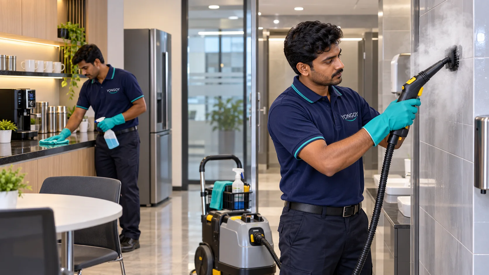 Indian Yongoy professionals providing commercial add-on cleaning